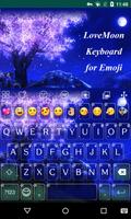 Love Moon Emoji Keyboard imagem de tela 1