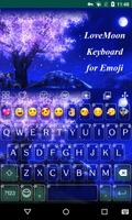 Love Moon Emoji Keyboard 스크린샷 1