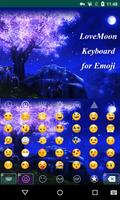 Love Moon Emoji Keyboard Ekran Görüntüsü 2