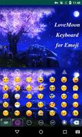 برنامه‌نما Love Moon Emoji Keyboard عکس از صفحه