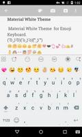 Material White Emoji Keyboard 海報