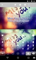 2016 miss-you emoji keyboard スクリーンショット 1