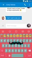 Mustache -Kitty Emoji Keyboard screenshot 1