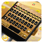 Icona Glowing Gold Keyboard -Emoji