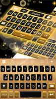 Glowing Gold Keyboard -Emoji capture d'écran 1