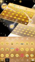 Glowing Gold Keyboard -Emoji capture d'écran 2