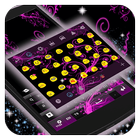 Emoji Keyboard -Pink Neon Skin आइकन