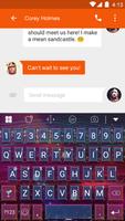 Fire Worm Keyboard -Emoji Gif captura de pantalla 2