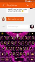 Skirt Lace Keyboard -Emoji Gif capture d'écran 2