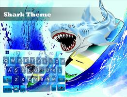 Sharp Shark Emoji Keyboard Affiche