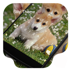 Silly Dog-Kitty Emoji Keyboard 图标