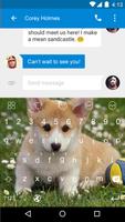 Silly Dog-Kitty Emoji Keyboard capture d'écran 1