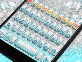 Silver Blue Eva Keyboard -Gifs Affiche