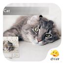 Sleeping Cat Emoticon Keyboard APK