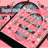 Sugar Skull Eva Keyboard -Gifs icône