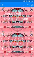 Sugar Skull Eva Keyboard -Gifs تصوير الشاشة 1