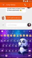 Panda In NightSky Eva Keyboard スクリーンショット 3