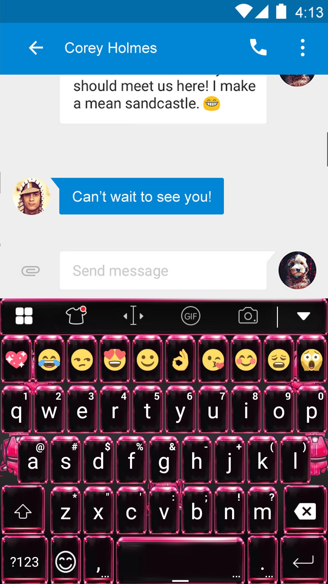 Pink Lovely Pig Emoji Keyboard For Android Apk Download