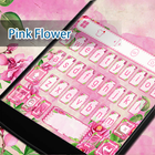 Pink Flowers Eva Keyboard ikona
