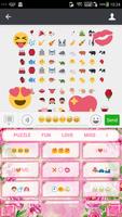 Pink Flowers Eva Keyboard ภาพหน้าจอ 3