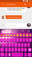 Pink Galaxy Eva Emoji Theme capture d'écran 2
