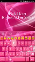 Pink Heart Messenger Keyboard capture d'écran 1