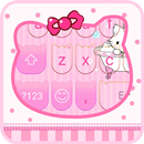 Lovely Pink Cat-Emoji Keyboard aplikacja