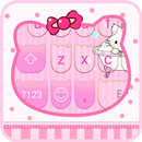 Lovely Pink Cat-Emoji Keyboard APK