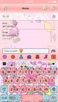 Lovely Pink Life Keyboard -Gif تصوير الشاشة 1