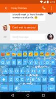 Plum Flower Emoji Keyboard скриншот 2