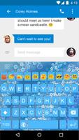 Plum Flower Emoji Keyboard скриншот 3
