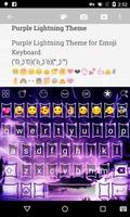 Purple Flash Light Emoji Theme ポスター