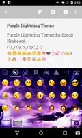 Purple Flash Light Emoji Theme capture d'écran 1
