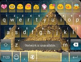 Poster Egypt Pyramid Emoji Keyboard