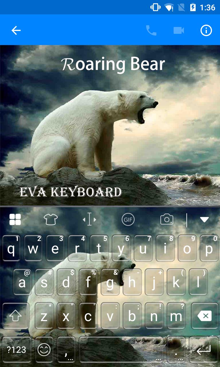 Roaring Bear Emoji Keyboard APK for Android Download
