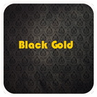 Black Gold Emoji Keyboard icône