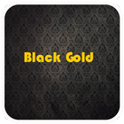 Black Gold Emoji Keyboard آئیکن