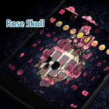 Rose Skull Eva Keyboard -Gifs آئیکن