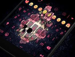 Rose Skull Eva Keyboard -Gifs پوسٹر