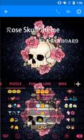 Rose Skull Eva Keyboard -Gifs تصوير الشاشة 1