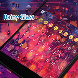 Rainy Window Eva Keyboard -Gif icono