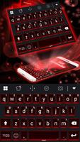 Red Neon Keyboard Affiche