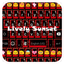 Lively Sunset Emoji Keyboard APK