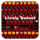 Lively Sunset Emoji Keyboard আইকন
