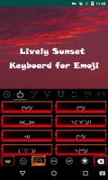 Lively Sunset Emoji Keyboard capture d'écran 3
