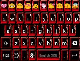 Lively Sunset Emoji Keyboard Affiche