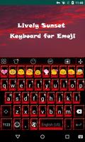Lively Sunset Emoji Keyboard capture d'écran 1