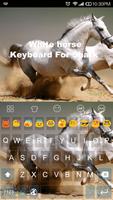 White Horse -Emoji Keyboard Affiche