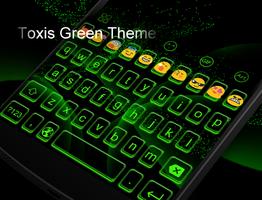 Toxis Green -Emoji Keyboard पोस्टर