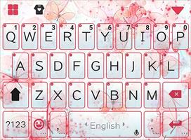 Pink Butterfly Dream Keyboard poster